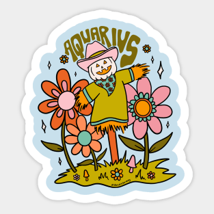 Aquarius Scarecrow Sticker